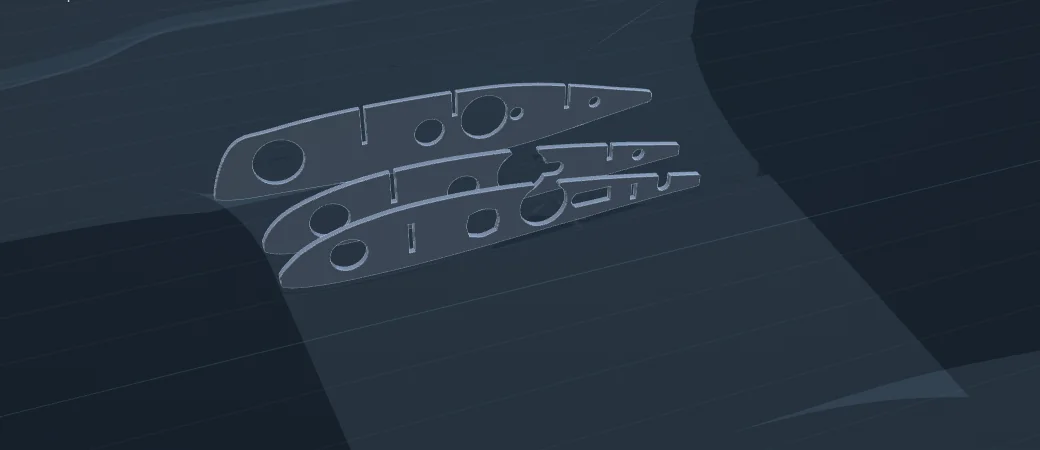 Scene from the R26 build film showing wing ribs