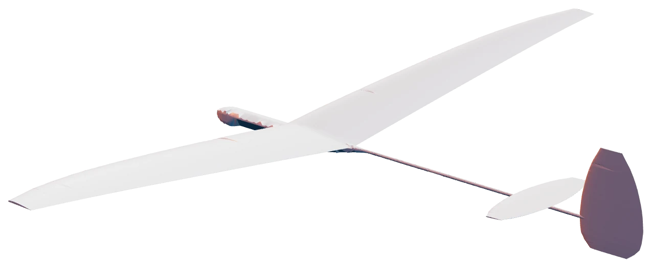 3D render of the glider