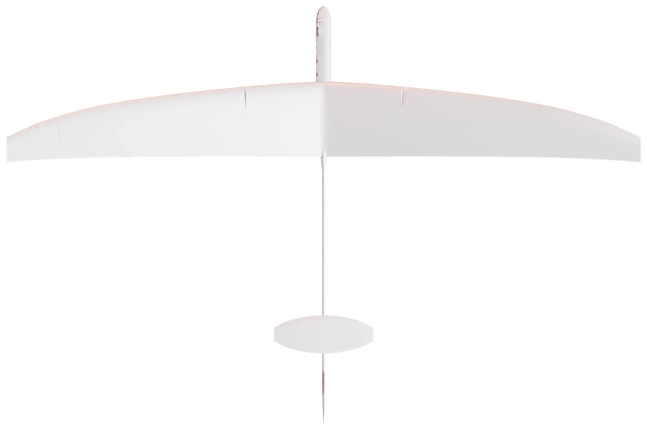 Top view of the glider